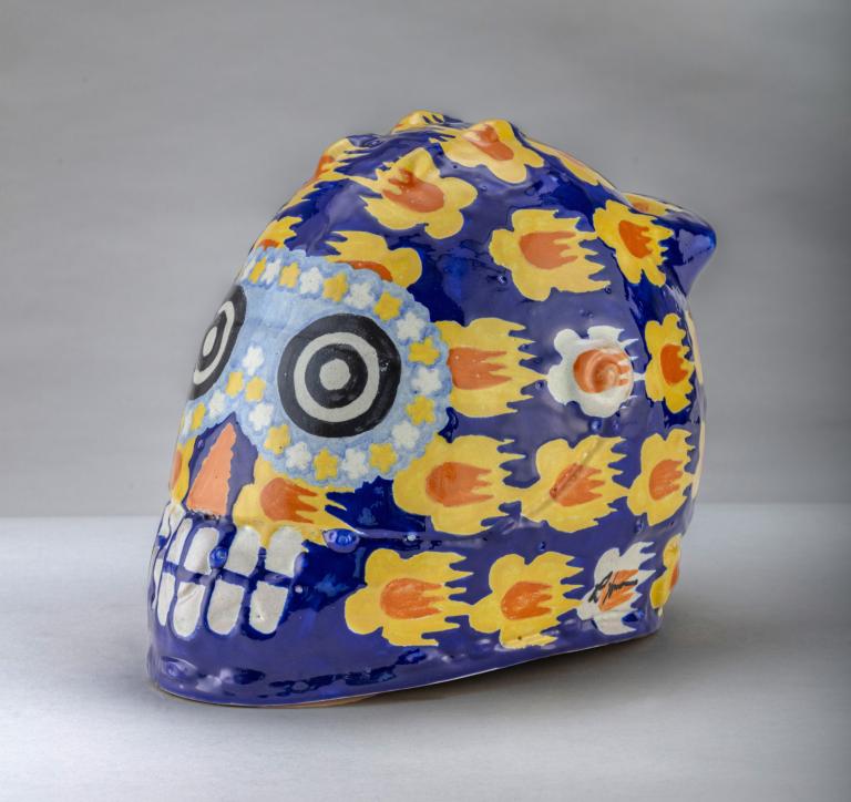 Casco de calavera en Talavera.