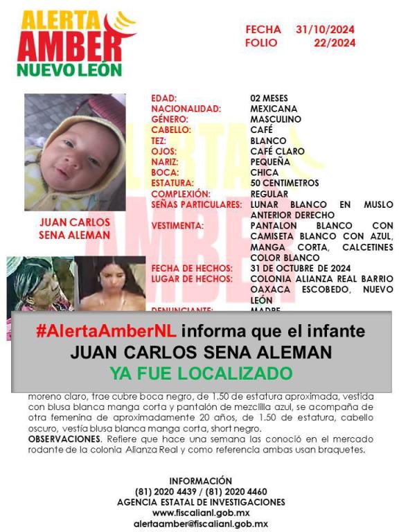 Desactivan la Alerta AMBER.