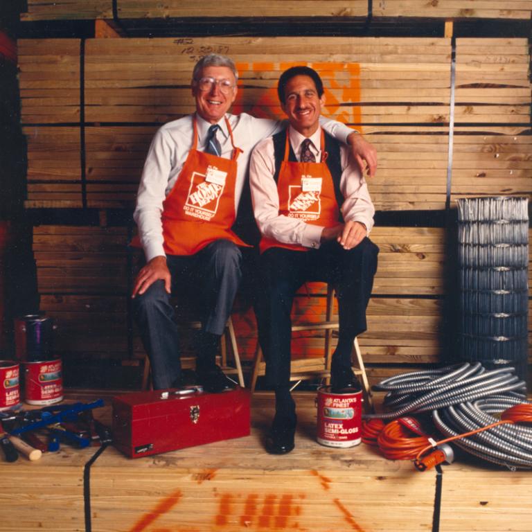 Bernard Marcus y Arthur Blank, cofundadores de Home Depot.