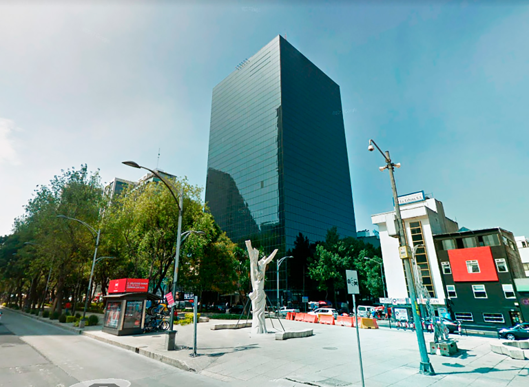 Edificio de la Secretaría de Cultura en el Paseo de la Reforma.