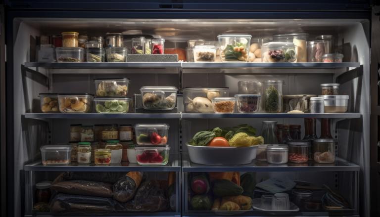Comida en el refrigerador