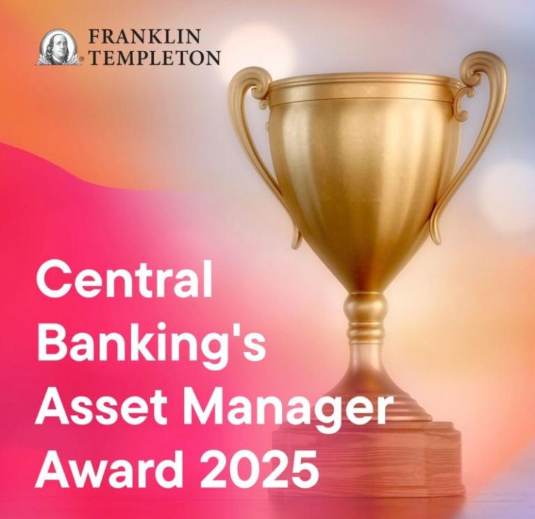 La firma Franklin Templeton fue reconocida con el Central Banking’s Asset Manager Award 2025 por su gestión institucional para bancos centrales.