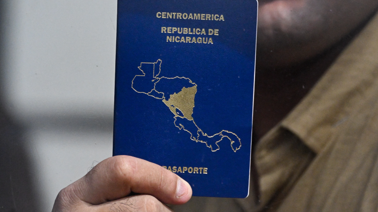 Pasaporte nicaragüense.
