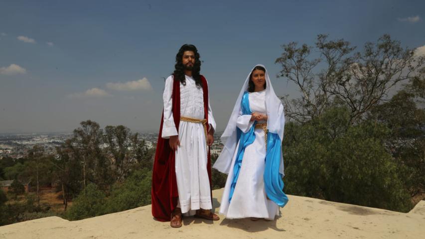 Los actores que participaron en 2020 repetirán sus roles este año, a excepción de quien interpretará a Jesús de Nazareth. Foto EE: Rosario Servin