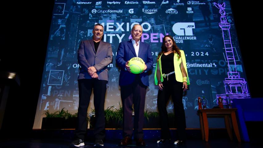 Presentación del México City Open. Foto EE: Cortesía.