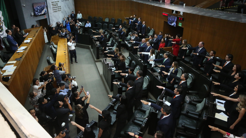 El 1 de septiembre iniciaron los trabajos de la 77 legislatura del Congreso del Estado de Nuevo León. Foto EE: Cortesía