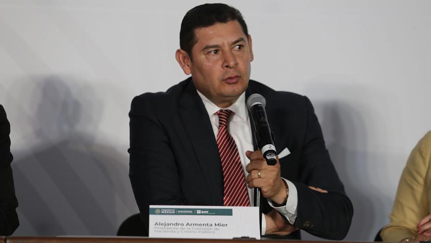 Alejandro Armenta, presidente de la Comisión de Hacienda y Crédito Público del Senado de la República. Foto EE: Eric Lugo