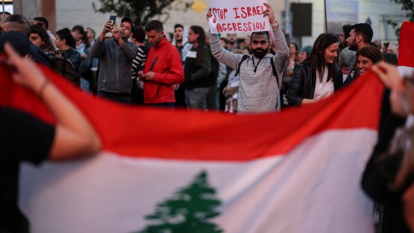 Protestas en favor de Líbano.