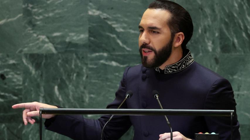 El presidente de El Salvador, Nayib Bukele.