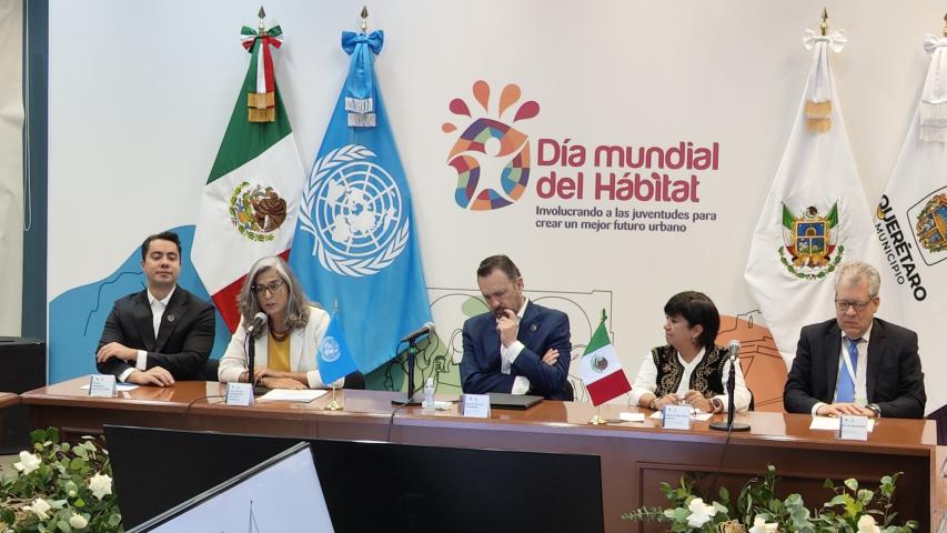 La celebración del Día Mundial del Hábitat 2024 se realiza bajo el tema “Involucrar a los jóvenes para crear un mejor futuro urbano”.