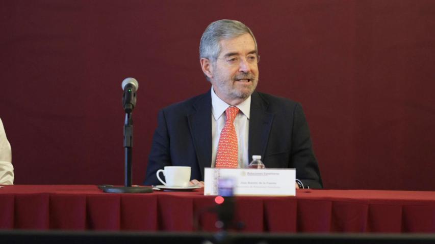 Juan Ramón de la Fuente, secretario de Relaciones Exteriores.