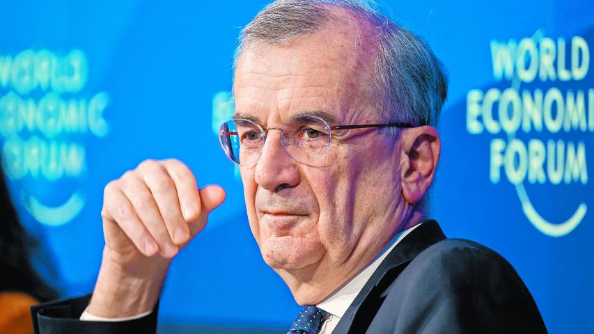 Francois Villeroy de Galhau, jefe del banco central francés, señaló que la dinámica de la inflación corre el riesgo de desviarse del objetivo.