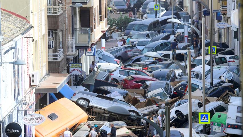 Las inundaciones provocadas por las lluvias torrenciales en la región de Valencia, en el este de España.