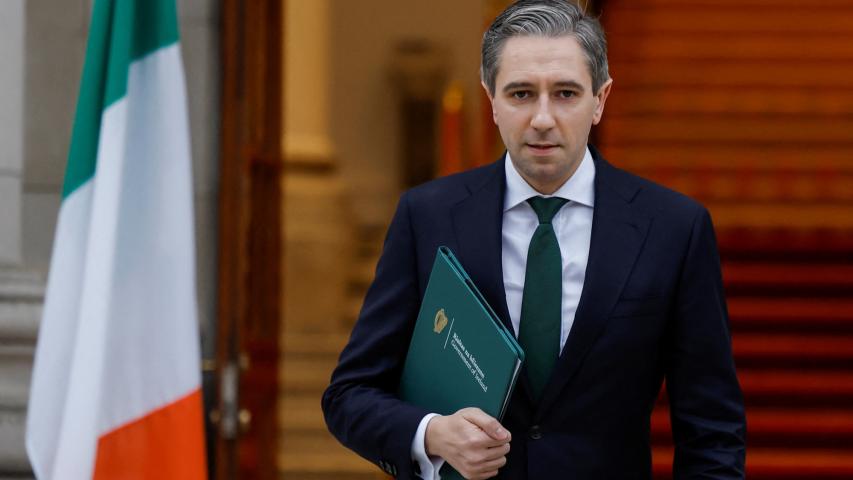 El primer ministro de Irlanda, Simon Harris