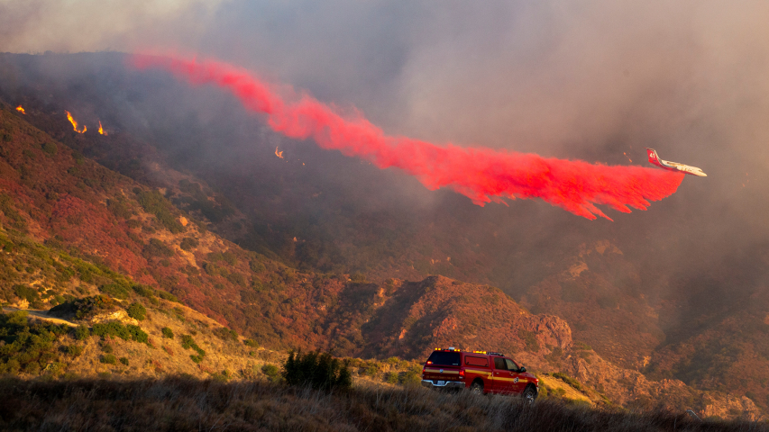 El incendio bautizado Franklin se desató la noche del lunes y hasta la noche de este martes había consumido más 1,150 hectáreas en la localidad.