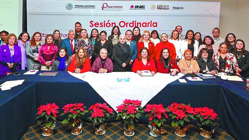 Ayer 17 de diciembre, se realizó la sesión ordinaria del Observatorio de Participación Política de las Mujeres en México.