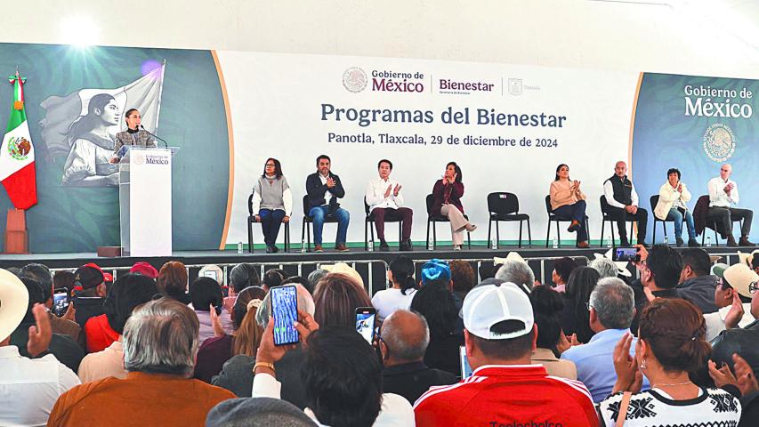 Sheinbaum acudió ayer a Tlaxcala de gira.