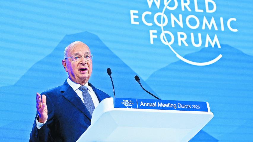 Klaus Schwab, fundador y presidente del WEF, dio la bienvenida a los asistente este año a la reunión anual en Davos, Suiza.
