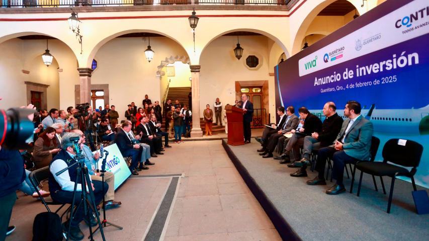 Anuncio de inversión de Viva en Querétaro.