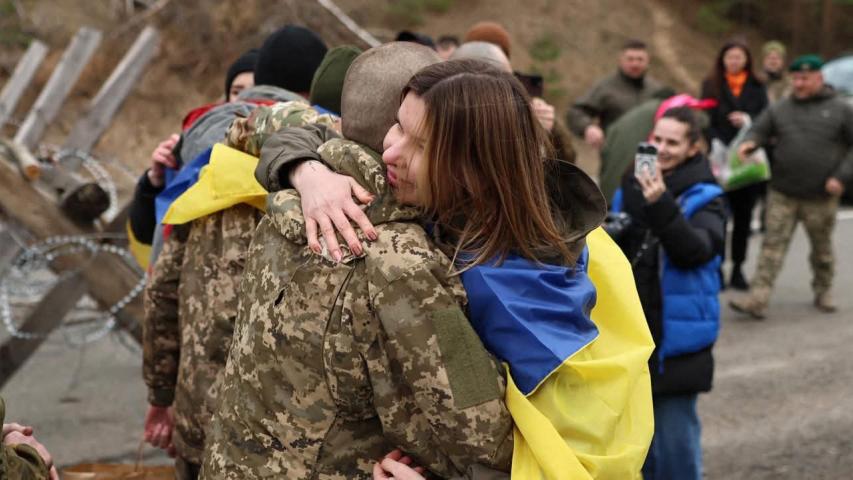 La cartera de Defensa rusa ha precisado en su perfil oficial de Telegram que ahora todos los militares rusos liberados por Ucrania se encuentran en territorio de Bielorrusia,