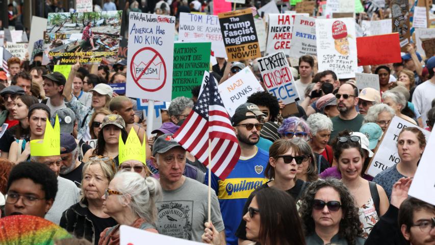 Protesta en Nueva York.