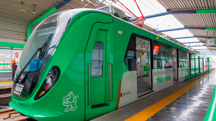 Nuevos trenes MM-25 del Metrorrey.