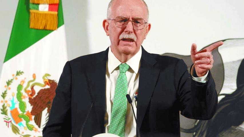 CIUDAD DE MÉXICO, 15ABRIL2025.- Julio Berdegué Sacristán, secretario de Agricultura y Desarrollo Rural (Sader) , durante su participación en la mañanera de pueblo realizada en Palacio Nacional.FOTO: GRACIELA LÓPEZ/CUARTOSCURO.COM