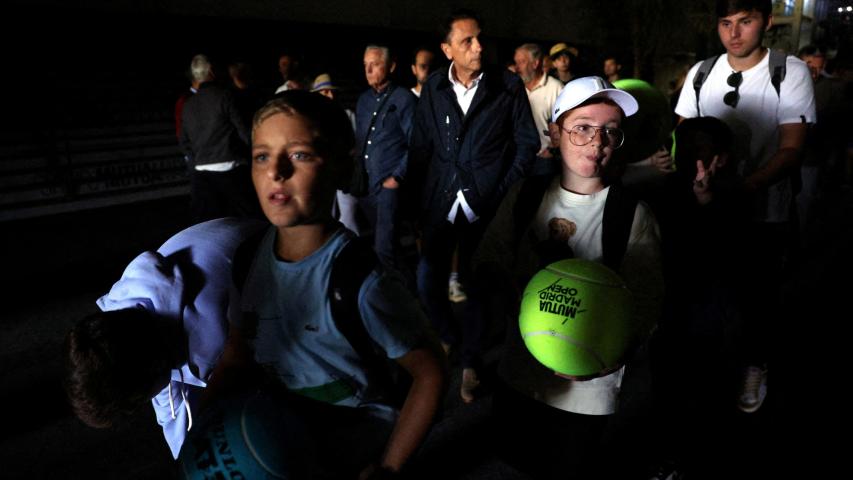 Las actividades del Masters de Madrid tuvieron que ser suspendidas por el apagón masivo que afectó a la península Ibérica. Foto: Reuters