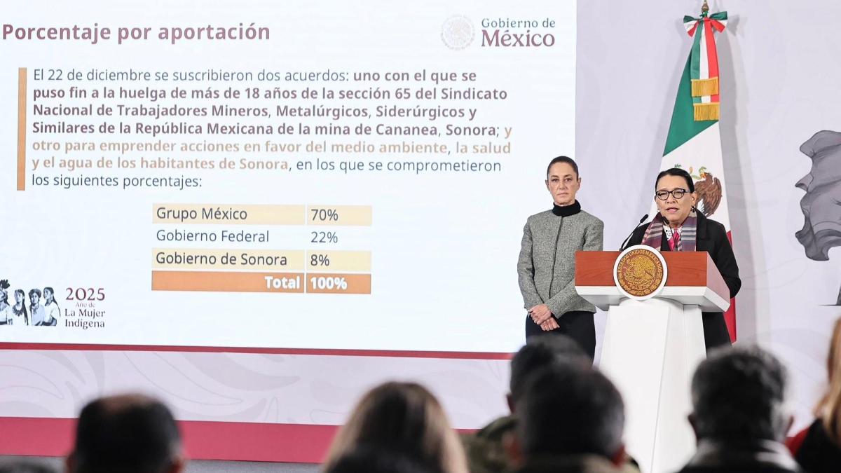 Con Cananea avanza modelo de justicia social y ambiental como eje rector del gobierno de México