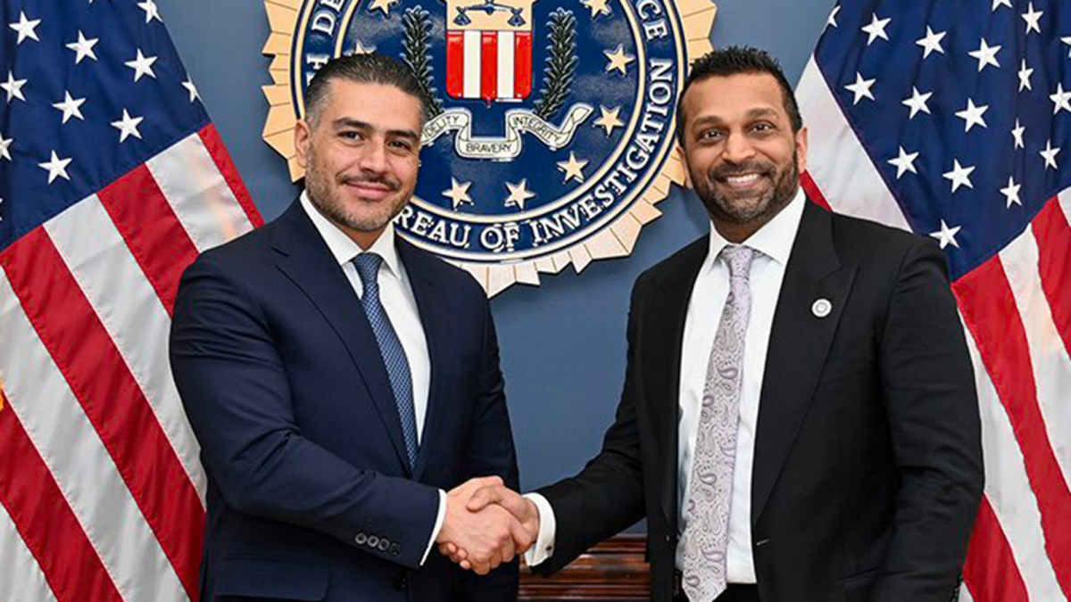 García Harfuch se reúne con el director del FBI, Kash Patel, para reafirmar la cooperación bilateral