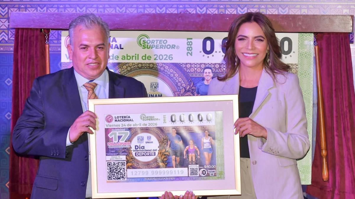 Lotería Nacional y Fundación UNAM presentan sorteo conmemorativo del Día Internacional del Deporte