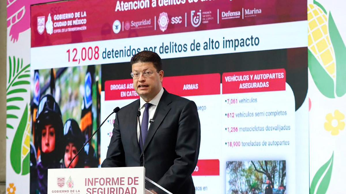La SSC de CDMX presenta los resultados de la estrategia de seguridad correspondientes al mes de agosto