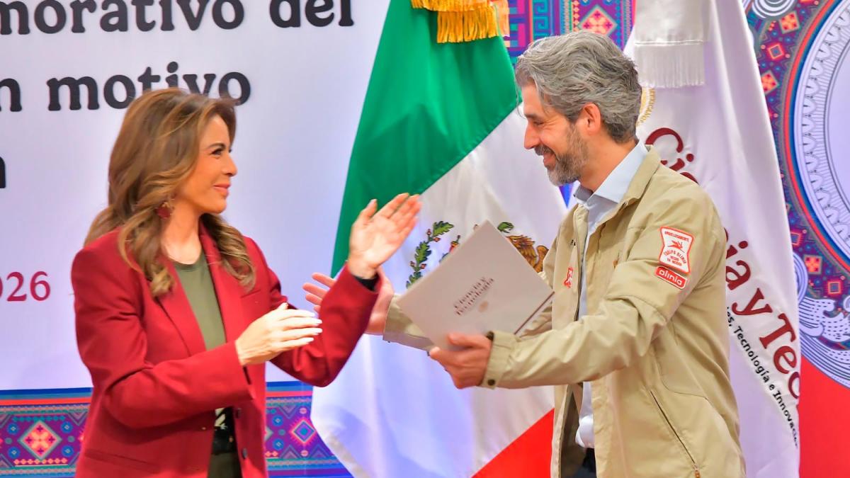 Develan billete de Lotería que reconoce al proyecto Olinia y las capacidades científicas de México