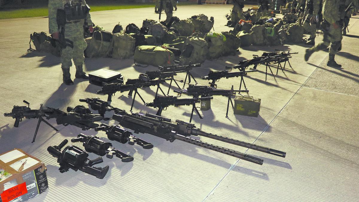 Detectan flujo de armas de uso militar de EU hacia México