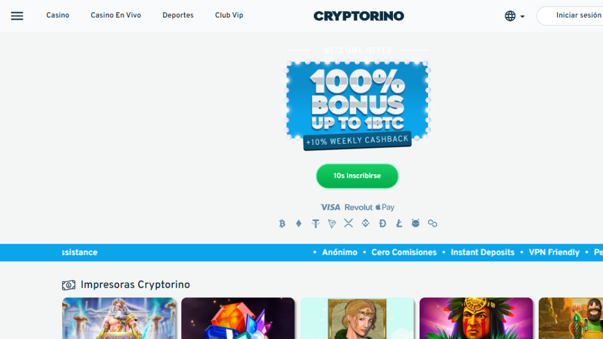 Los mejores casinos Bitcoin y criptomonedas (2024)