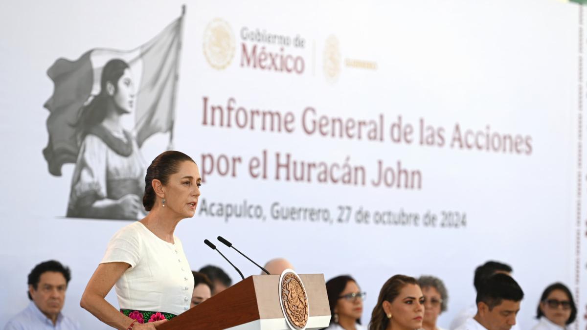 Claudia Sheinbaum ends the emergency phase in Guerrero and Oaxaca after John