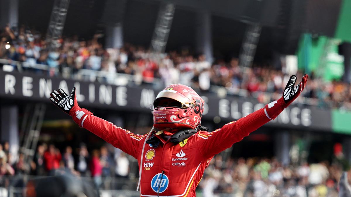 Sainz y Ferrari triunfan en el GP de México 2024 en un día de pesadilla  para Red Bull