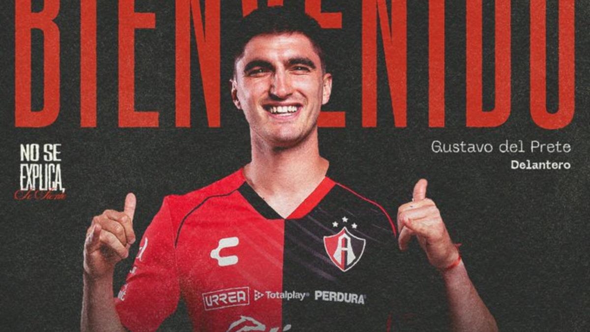 Atlas of Mexico is reinforced with Argentine striker Del Prete