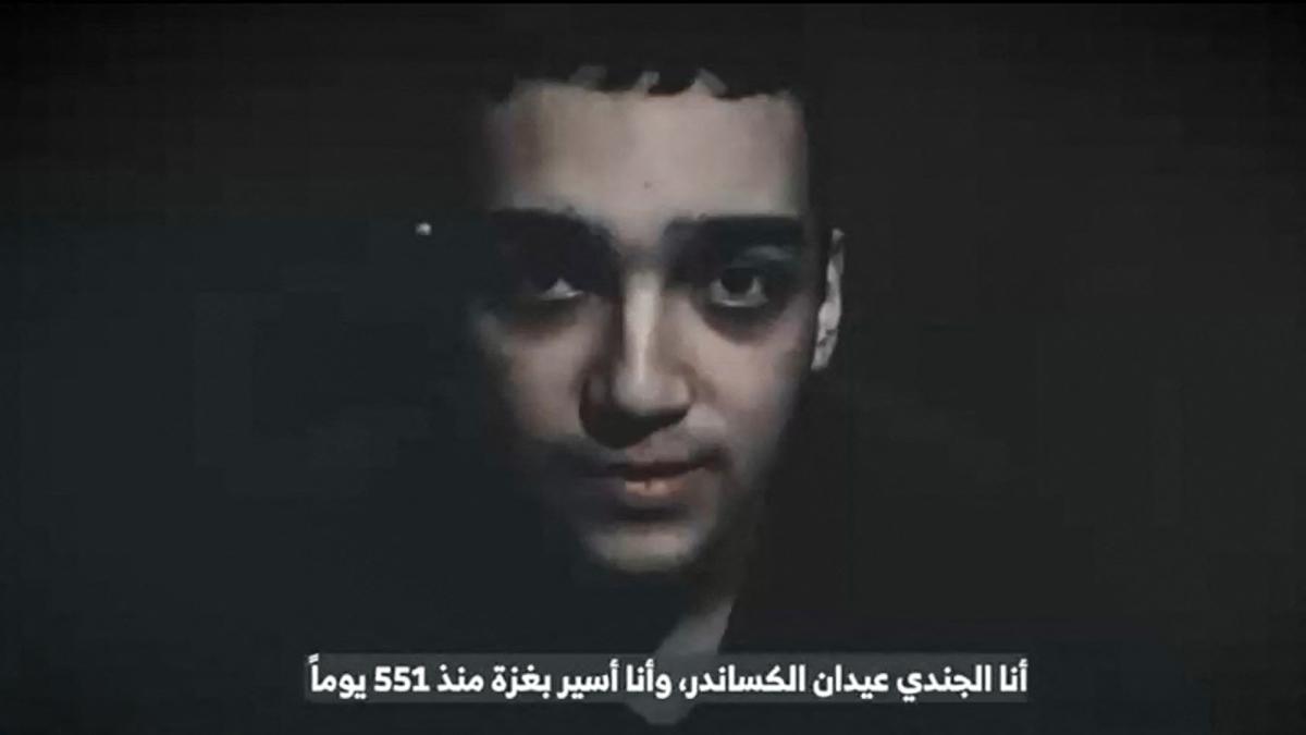 Hamas's armed arm publishes video of Hostaelo-American hostage