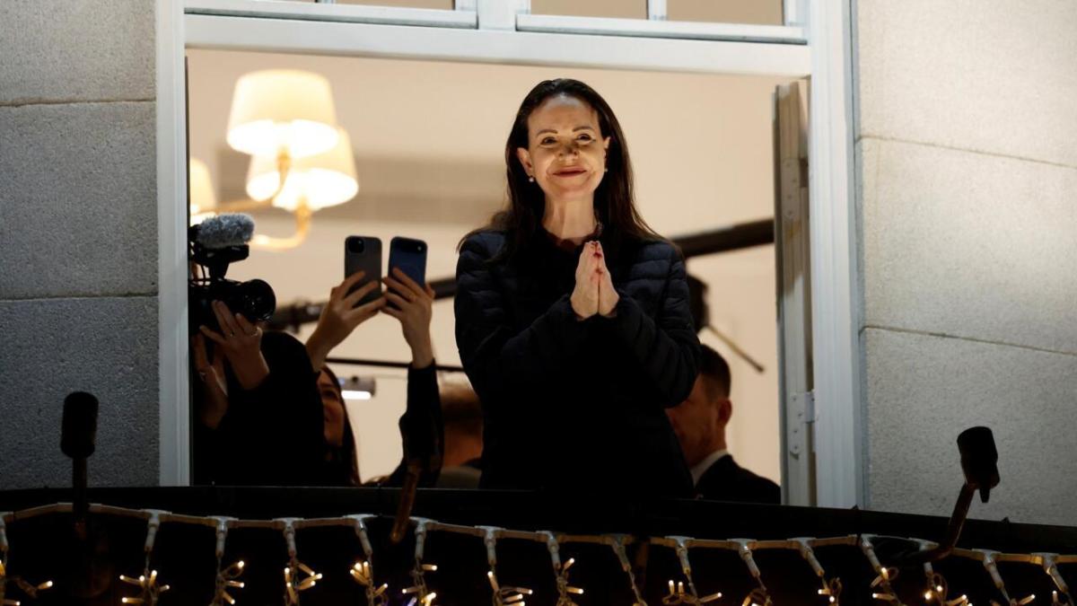 La nobel de la paz María Corina Machado abandonó Oslo