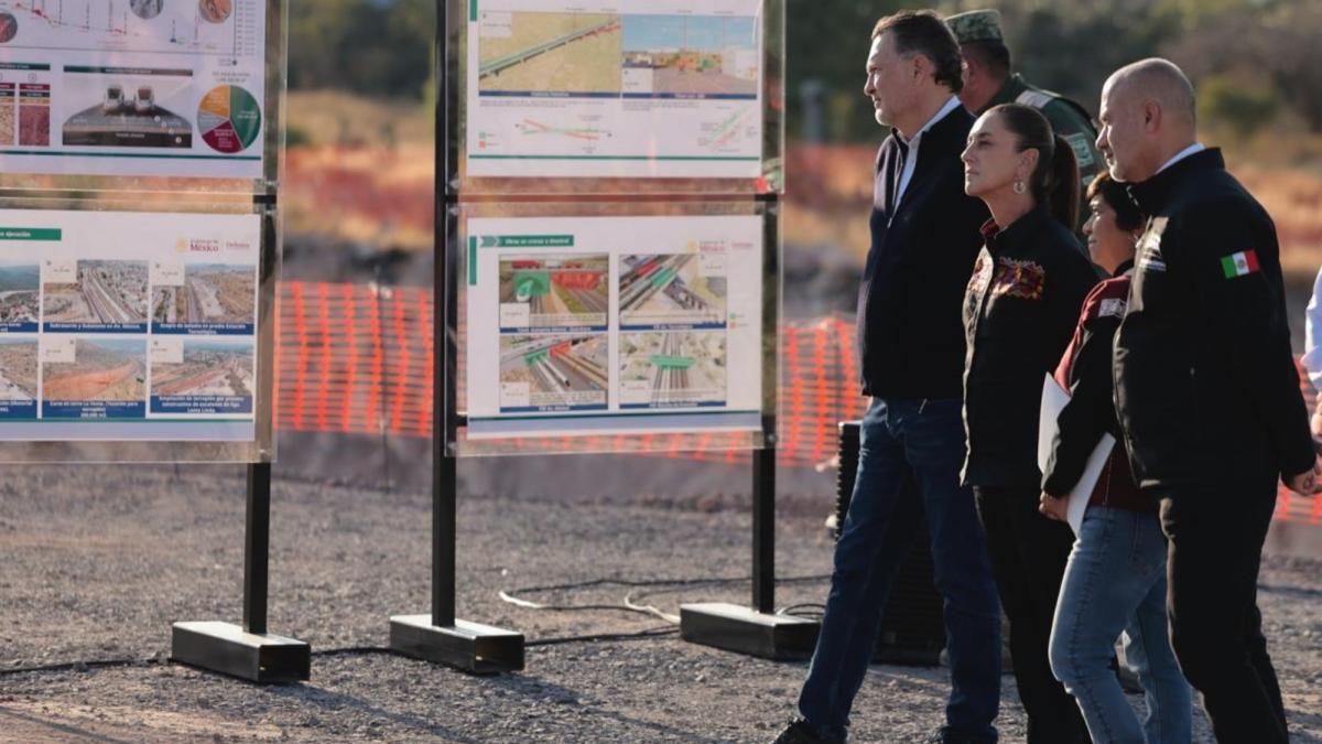 Sheinbaum anuncia que tren Suburbano al AIFA quedará listo para Semana Santa de 2026