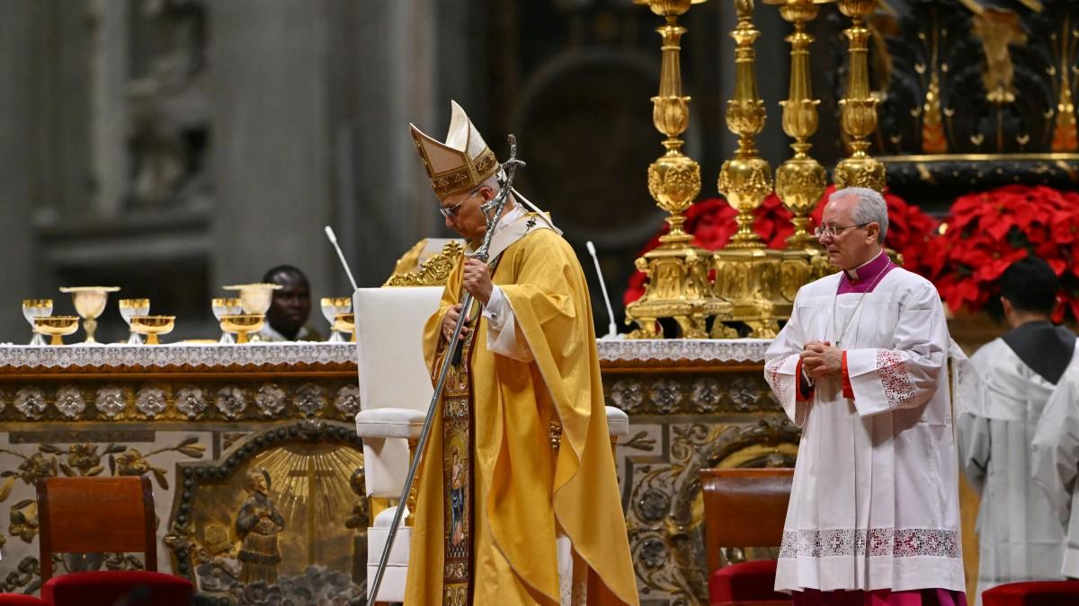 Así fue la primera misa de Navidad del papa León XIV en el Vaticano