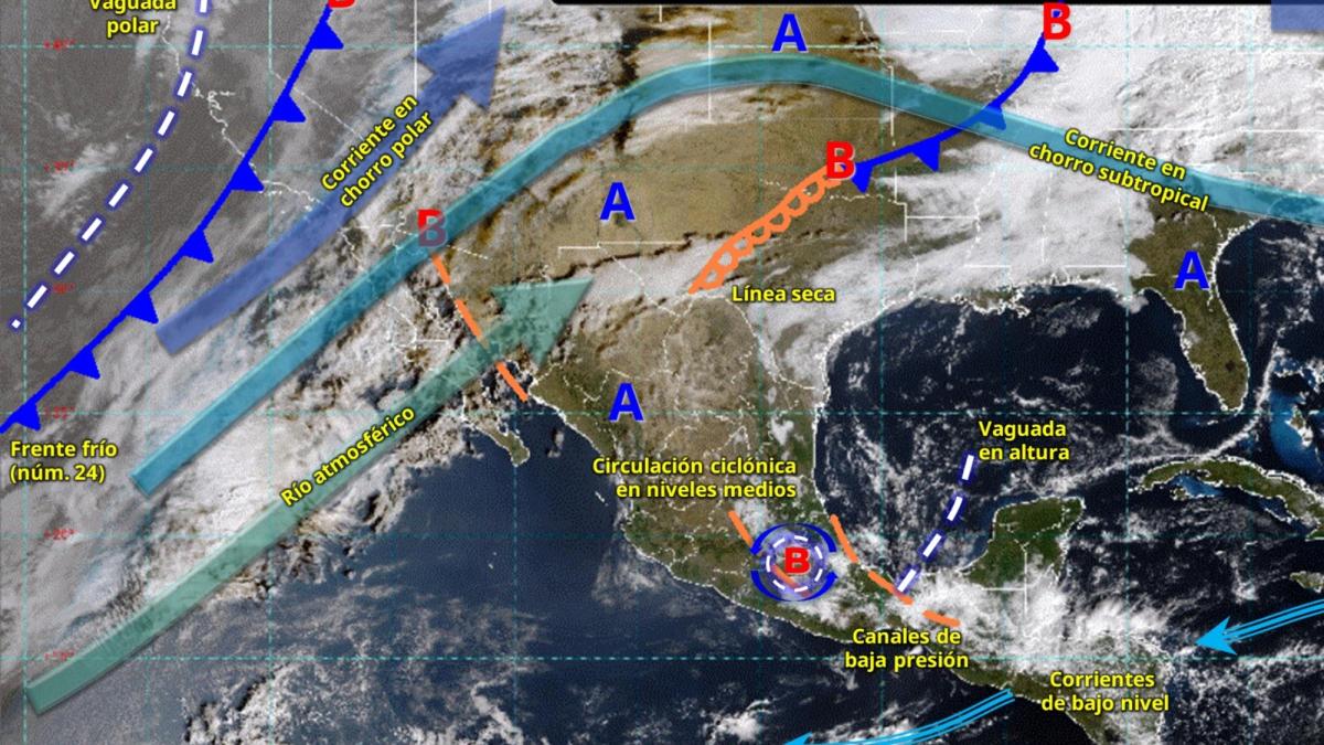 Frente frío 24 mantendrá ambiente gélido y lluvias este fin de semana, previo al cierre de 2025