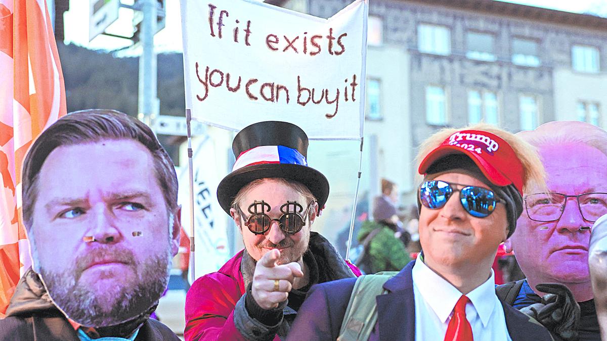 Trump lleva a Davos su deseo de conquistador