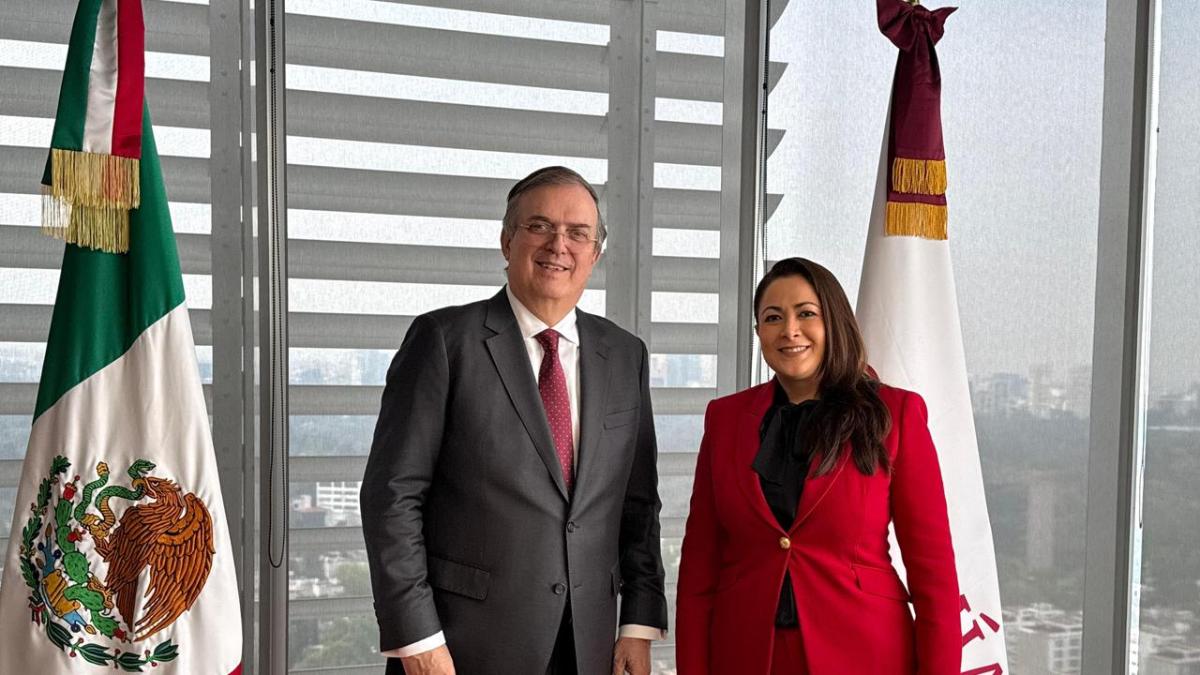 Tere Jiménez y Marcelo Ebrard definen acciones para impulsar desarrollo económico de Aguascalientes