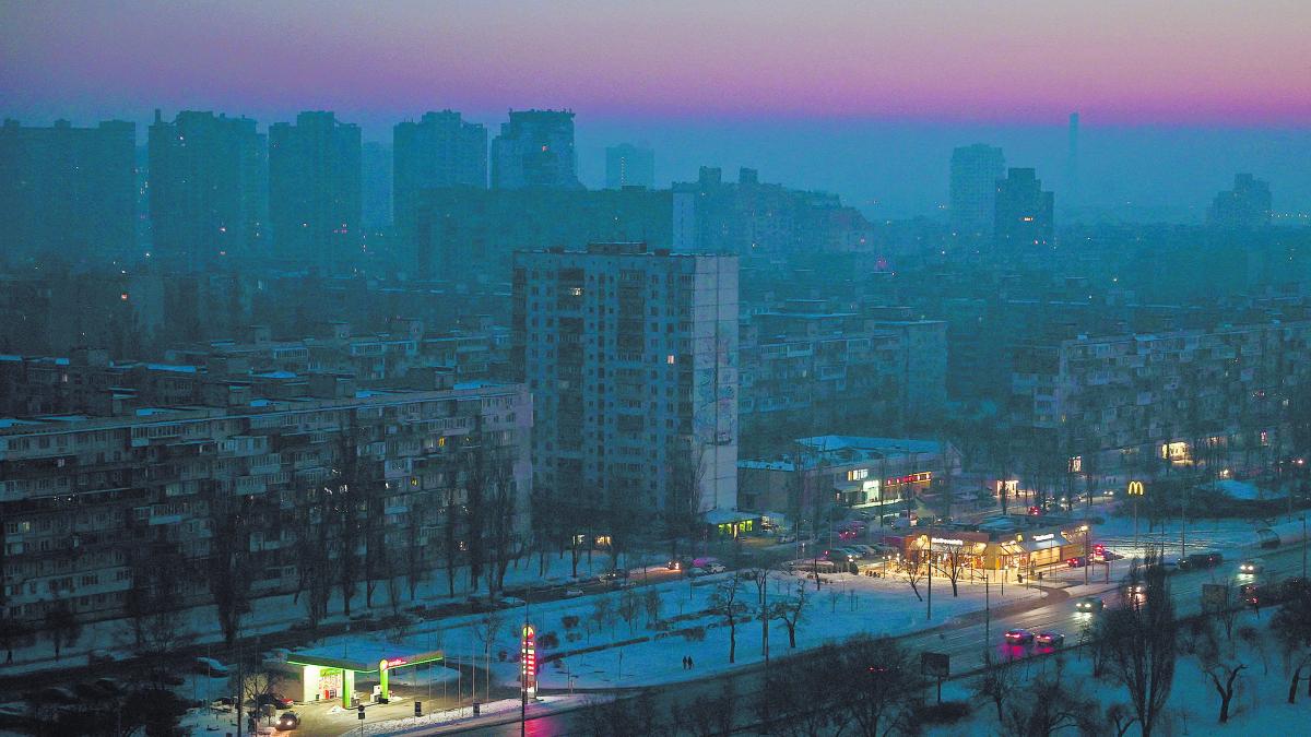 La mitad de Kiev, sin luz y con -10°C