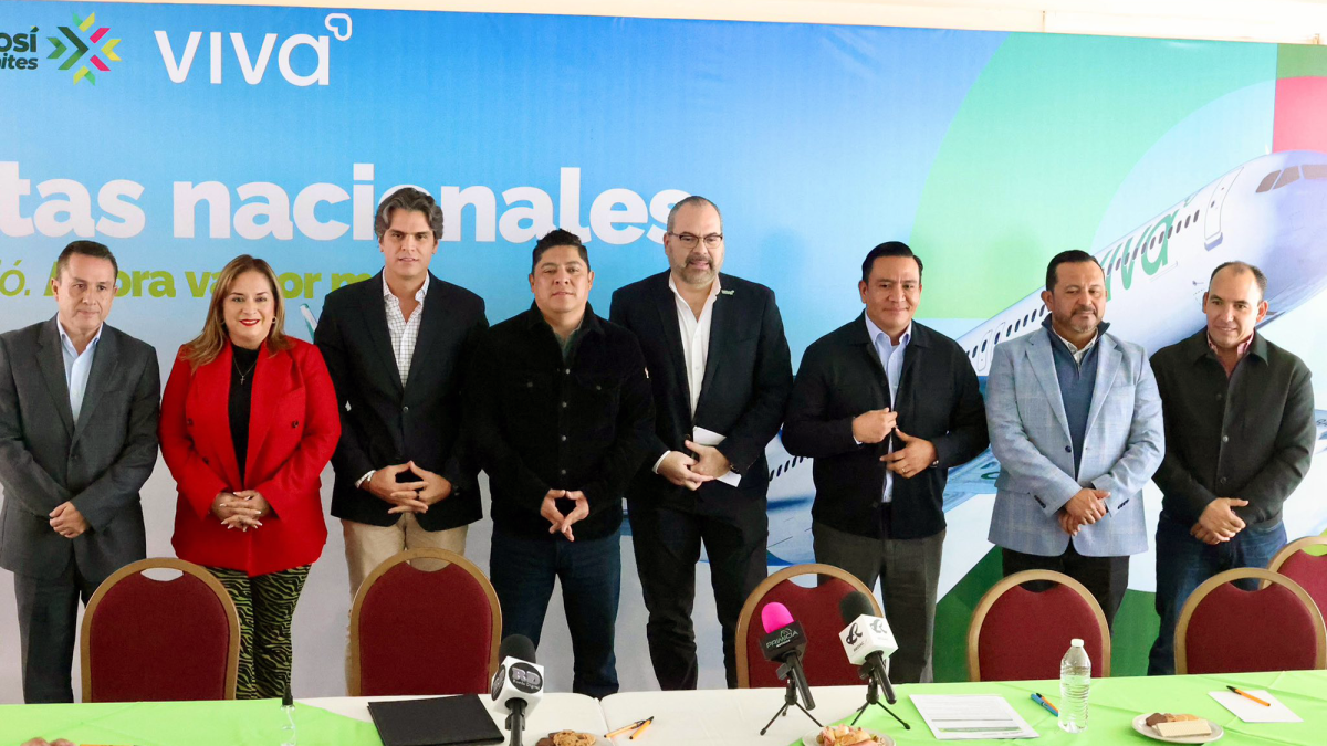 Viva anuncia dos nuevas rutas: San Luis Potosí-AIFA y SLP-Monterrey