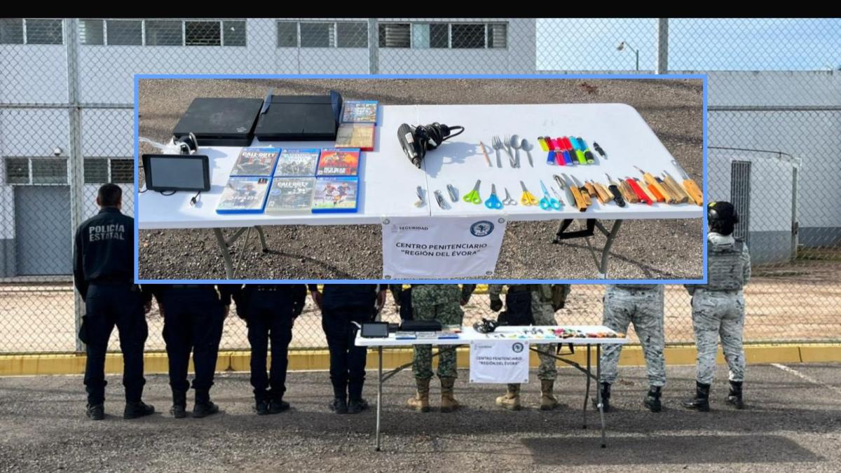 Aseguran celulares y videojuegos en penales de Sinaloa durante operativos