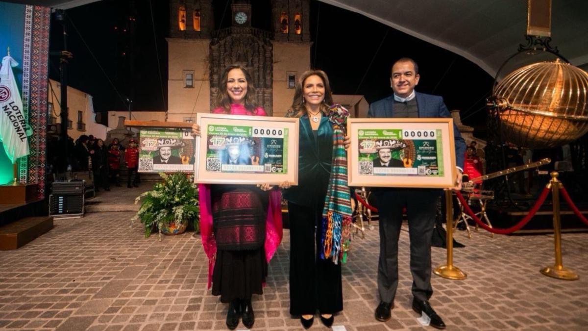 Lotería Nacional realiza sorteo en territorio para rendir homenaje a José Alfredo Jiménez en su natal Dolores Hidalgo, Guanajuato