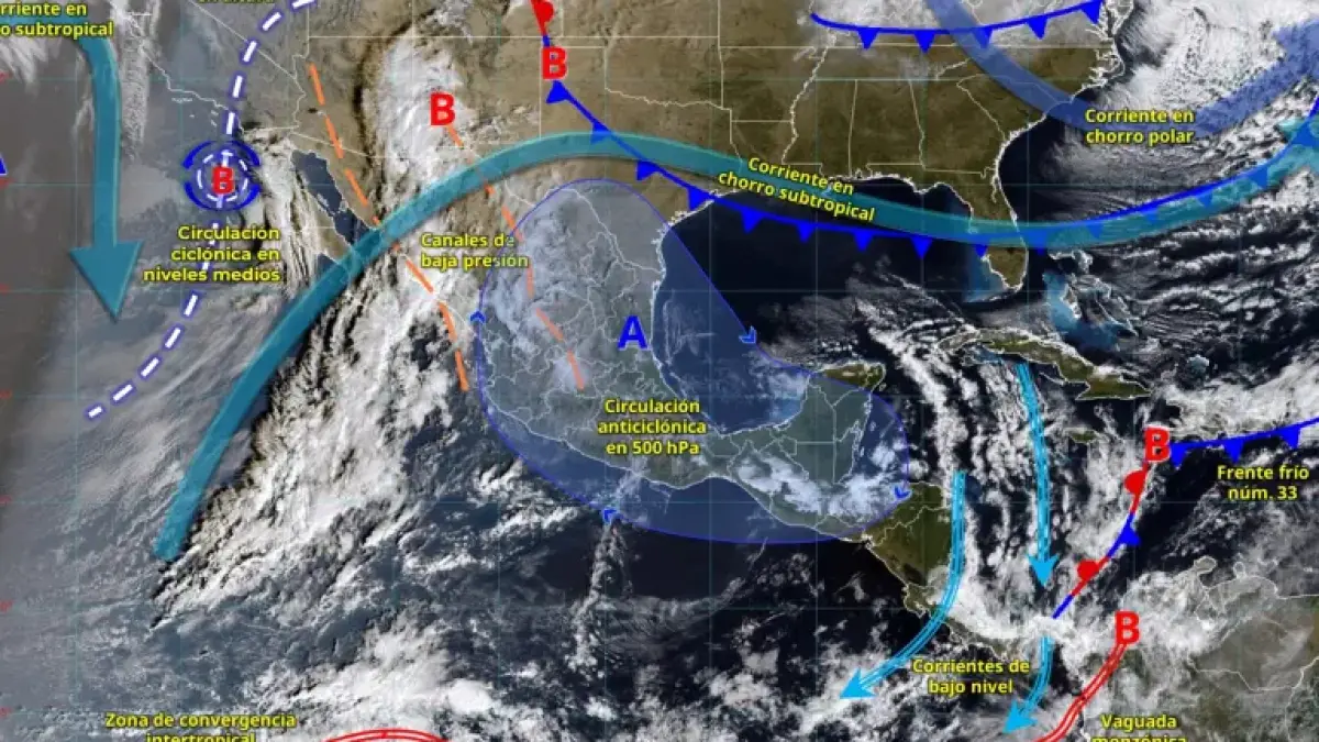 Clima en México este domingo: lluvias, frío y vientos fuertes